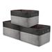 Latitude Run® Collapsible Storage Basket Bins (3-Pack) - Coffee in Black | 8.66 H x 9.84 W x 15 D in | Wayfair 28078E19E76A4F6D8EBE1C516E596224