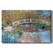 Red Barrel Studio® The Japanese Bridge (The Bridge In Monet's Garden), 1900 Canvas, Solid Wood in Blue/Brown/Green | 8 H x 12 W x 1.5 D in | Wayfair