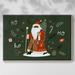 Wexford Home Little St. Nick Collection A-Framed Gallery Wrapped Canvas Canvas, Solid Wood in Gray | 37 H x 25 W x 2 D in | Wayfair