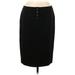 Nine West Casual Skirt: Black Print Bottoms - Women's Size 12