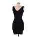 Wild Fable Casual Dress - Bodycon: Black Solid Dresses - Women's Size Medium