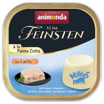 Lot animonda vom Feinsten Adult à la Panna Cotta 64 x 100 g pour chat - saumon
