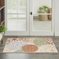 Nourison Aloha Outdoor Ivory Multicolor 2 8 x 4 Area Rug (3x4)