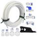 Wiueurtly Spa Vacuum for Hot Tubs Battery Inflatable Hot Tub 2 Person Indoor Water Inlet Pipe Universal Connection Set 15m For Side By Side Refrigerator