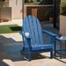 Outdoor Adirondack Chair, Faux Wood Patio Chair,Weather Resistant HDPE