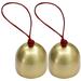 Homemaxs 2pcs DIY Bell Hanging Pendant Creative Hanging Ornaments Unique Hanging Decor Hanging Adornment for Wreath Wind Chimes (Random Color of Rope)