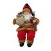 14 Sitting Santa Claus Figurines Christmas Figure Decorations Hanging Xmas Tree Ornaments Santa for Doll Toy