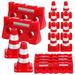 24pcs Mini Traffic Cones Fences Traffic Road Signs Playset Traffic Cones Toys