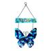 Njspdjh Yard Statues Outdoor And Garden Home Wrought Bright Flower Shape Welcome Sign Wall Hanging Gardening Decoration Pendant