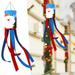 Hanzidakd Christmas Tree Ornaments Christmas Decorations Christmas Wind Tunnel Flag Yard Garden Outdoor Decoration Wind Bell Wind Bag Hanging Flag Hanging Piece