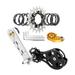 yotijar Bike Single Speed Conversion Kit Aluminum Alloy Speed Converter with Spacers 20T Silver