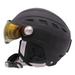 Huanledash Head Protector Breathable with Goggles Adult CE-EN1077 Men Women Ski Helmet for Riding