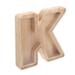 Wooden Piggy Bank Decorative Coin Storage Box Letter Shaped Saving Pot for Home