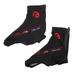 1 Pair Cycling Shoes Covers Waterproof Windproof Overshoes Outdoor Riding Shoe Warmer Cover for Men Women - Size M (Black and Red)