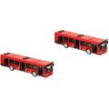 2 Count Bus Model Boys Toys Pull Back Toys Bus Toys for Toddlers Simulation Bus Toy Bus Toys for Kids Child Toddler