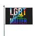 Rainbow Lgbt Lives Matter Garden Flags 3 x 5 Foot Polyester Flag Double Sided Banner with Metal Grommets for Yard Home Decoration Patriotic Sports Events Parades