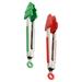 2 Pcs Christmas Tree Food Clip Outdoor Barbecue Cooking Tongs Bbq Supply Steak Kitchen Accessory Camping Accessories