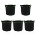 5 Pcs Non-woven Fabrics Nursery Bags Breathable Plant Nursery Bag Grow Bags