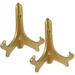 Gold Wooden Easels Folding Display Stand 9 H Set Of 2 Easels Ideal For Large Sized Plates Plaques Books Tiles