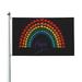 LGBTQ Pride Mouth Rainbow Gay Garden Flags 3 x 5 Foot Polyester Flag Double Sided Banner with Metal Grommets for Yard Home Decoration Patriotic Sports Events Parades