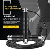 Wliqien Speed Rope Ball Bearing Non-Slip Handle Comfortable Grip Durable Wear-resistant Shape Cardio Endurance Fitness Equipment Speed Weighted Jump Rope for Daily Using