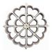 LeCeleBee Cast-Aluminum Rosette-Iron Mold Geometric Spanish 4-5/8 Inch Point to Opposite Point x 9/16 Inch High