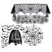 1 set of Halloween Table Runner Spiderweb Fireplace Cover Spiderweb Lampshade