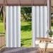 Meterk 1 Panel & Indoor Curtain Sun Blocking Grommet Curtains for Pergola Porch Pavilion Garden Lawn Corridor Wind Resistant Sun Room Decor 52 x 84 Inch