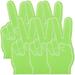 6 Pcs Foam Fingers Baseball Glove Cheer Hand Cheering Giant for Sports Pointer Gloves