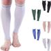 Doc Miller Calf Compression Sleeve Men - 30-40 mmHg Medical Grade Calf Sleeves for Men and Women Supports Shin Splints and Varicose Veins Recovery - 1 Pair Medium Size - Grey Calf Sleeve