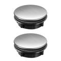 STOBOK 2pcs Kitchen Faucet Hole Cover Stainless Steel Kitchen Sink Tap Hole Dispenser Hole Cover for Home Kitchen (25-30mm Installtion Hole)