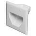 [Pack of 2] 2-Gang Recessed Low Voltage Cable Plate White