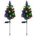 Mojoyce Christmas Decor Solar Christmas Tree Light LED Outdoor Light for Walkway Yard (Tree)