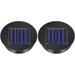 2 pieces of solar light replacement top 3.15 x0.78 LED replacement solar light top used for solar light outdoor chandelier replacement parts.