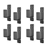Door Barricade Brackets 8 Pack Drop Open Bar Holder for Home Security 2X4 Bar Brackets Prevent Unauthorized Entry