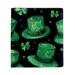 OWNTA ST Patrick s Day Pattern Premium PU Leather Book Protector: Stylish and Durable Book Covers for Checkbook Notebooks and More - 9.8x11 inches