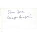 Margot Campbell Signed 3x5 Index Card
