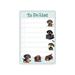 Dachshund Kawaii Sticky Notepad to Do List | Weiner Dog Lover Gifts for Women | Office School Supply Sticky Notes 4 x6 50 Pages