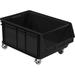 Quantum Storage Systems 334202BK Mobile Magnum Plastic Stacking Bin Black - 18 x 28 x 15 in.