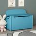 30 Kids Wooden Toy Box/Bench with Safety Hinged Lid (Tealï¼‰