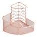 Practical Rose Gold Pen Organizer Holder with Phone Stand Makeups Holder Desk Organizer Home Office Stationery Supplies