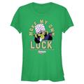 Women's Mad Engine Kelly Green The Powerpuff Girls Make My Own Luck St. Paddy's Day Graphic T-Shirt