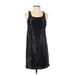 Fendi Casual Dress - Shift Scoop Neck Sleeveless: Black Print Dresses - Women's Size 38