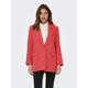 Longblazer ONLY "ONLLANA-BERRY L/S OVS BLAZER TLR NOOS" Gr. 36 (S), rot (cayenne) Damen Blazer