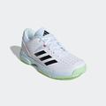 Handballschuh ADIDAS PERFORMANCE "COURT STABIL" Gr. 37, schwarz-weiß (cloud white, core black, semi green spark) Schuhe Jungen