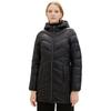 Steppmantel TOM TAILOR, Damen, Gr. M (38), schwarz (deep schwarz), Obermaterial: 100% Polyamid. Futter: 100% Polyester, casual, regular fit Po-bedeckend, Langarm, Mäntel, mit 2-Wege-Reißverschluss