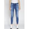 Relax-fit-Jeans GANG ""94AMELIE"" Gr. 30, N-Gr, blau Damen Jeans CROPPED - Relaxed fit