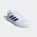 Sneaker ADIDAS SPORTSWEAR "COURTBLOCK" Gr. 41, blau (cloud white, dark blue, halo silver) Schuhe Schnürhalbschuhe