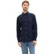 Langarmhemd TOM TAILOR Gr. XL, N-Gr, blau (sky captain blue) Herren Hemden Langarm