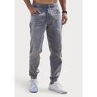 Jogger Pants JOHN DEVIN "Jogg Pants", Herren, Gr. L (52/54), N-Gr, grau (grau, denim), Jeans, Obermaterial: 65% Baumwolle, 33% Polyester, 2% Elasthan, unifarben, casual, bequem lang, Hosen Schlupfjeans, Joggpants mit elastischem Bund aus weicher...